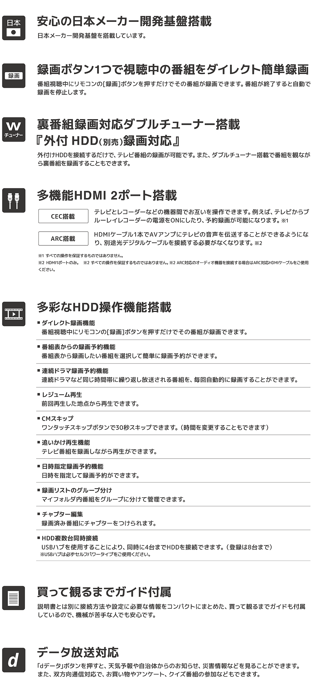 32V型ダブルチューナー搭載 地上波・BS・CSデジタル液晶テレビ