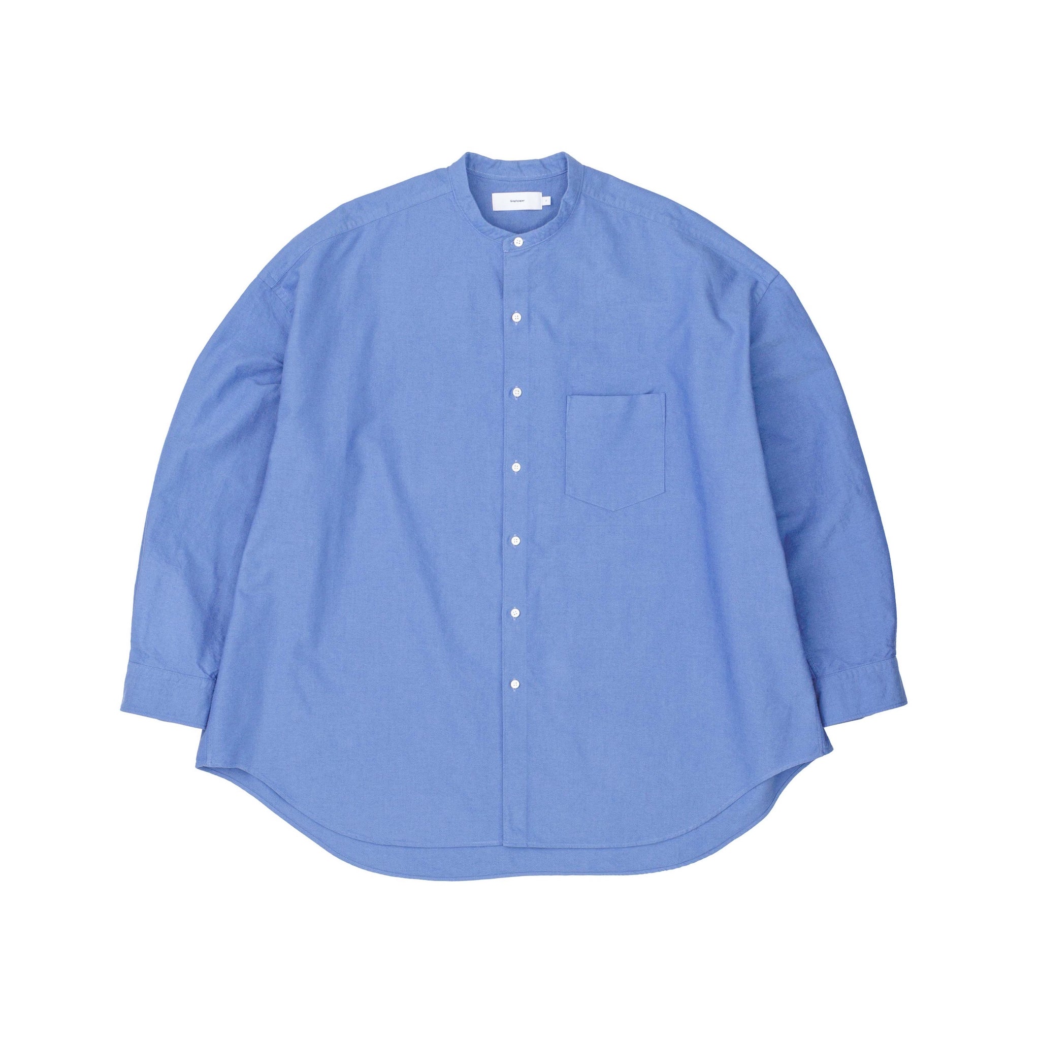 BASIC] Oxford L/S Oversized Band Collar Shirt – Graphpaper KYOTO