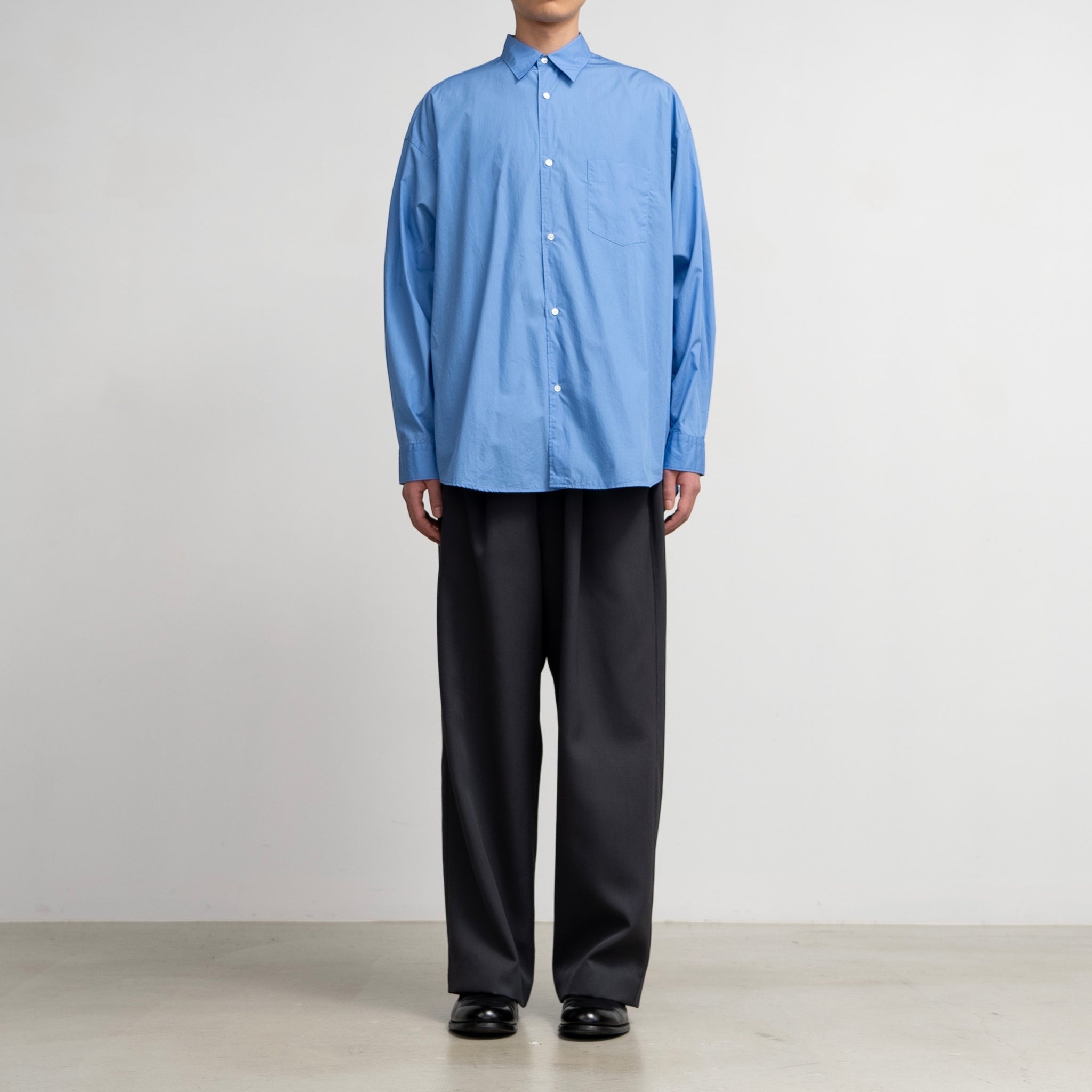 BASIC] Broad L/S Oversized Regular Collar Shirt – Graphpaper KYOTO