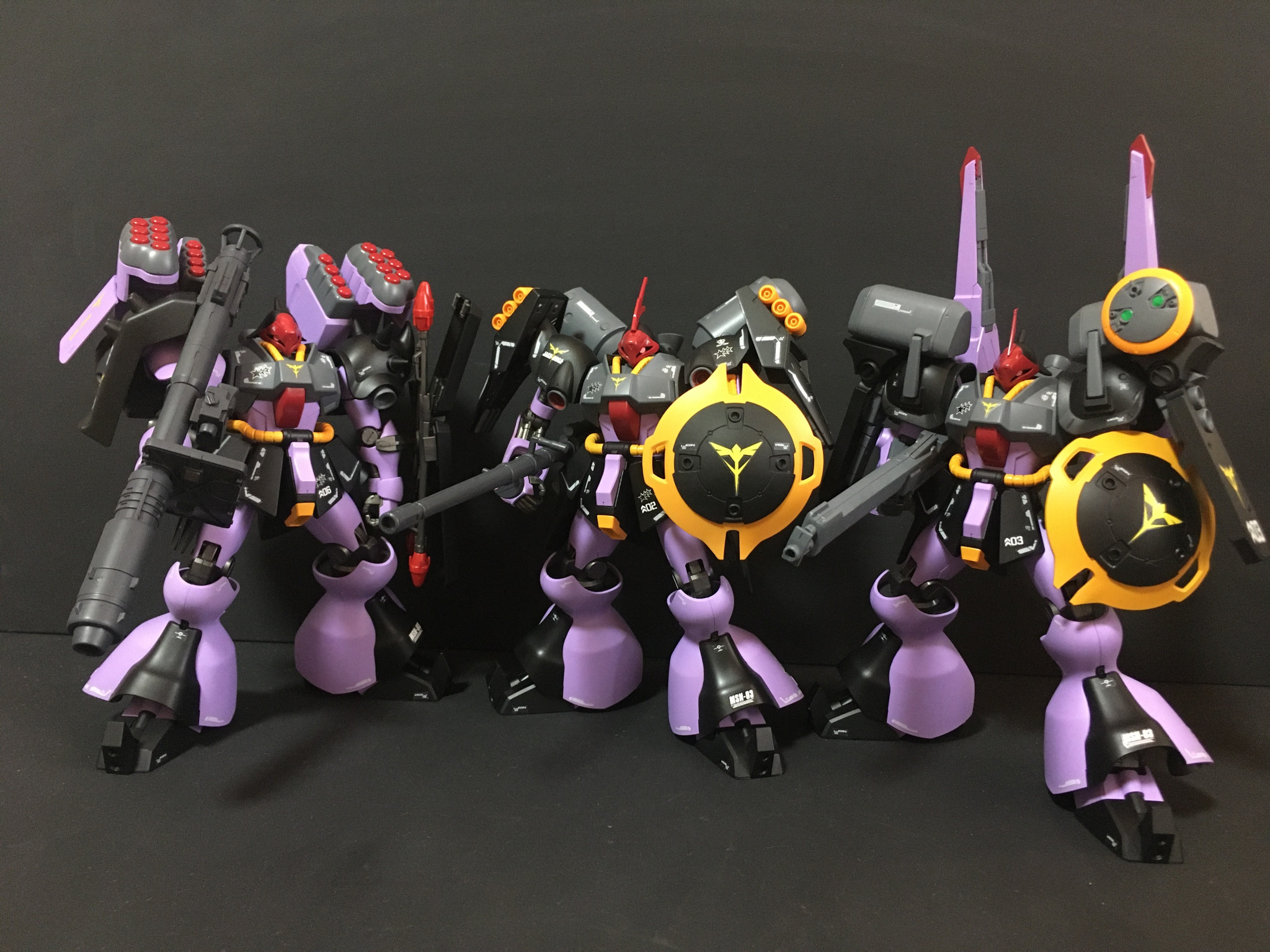 HG黒い三連星専用 ヤクト・ドーガ火力支援型｜ロメオ8さんのガンプラ