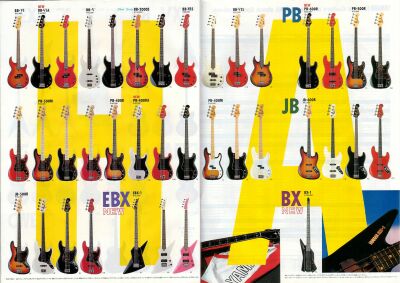 ヤマハ エレキギターカタログ 1985