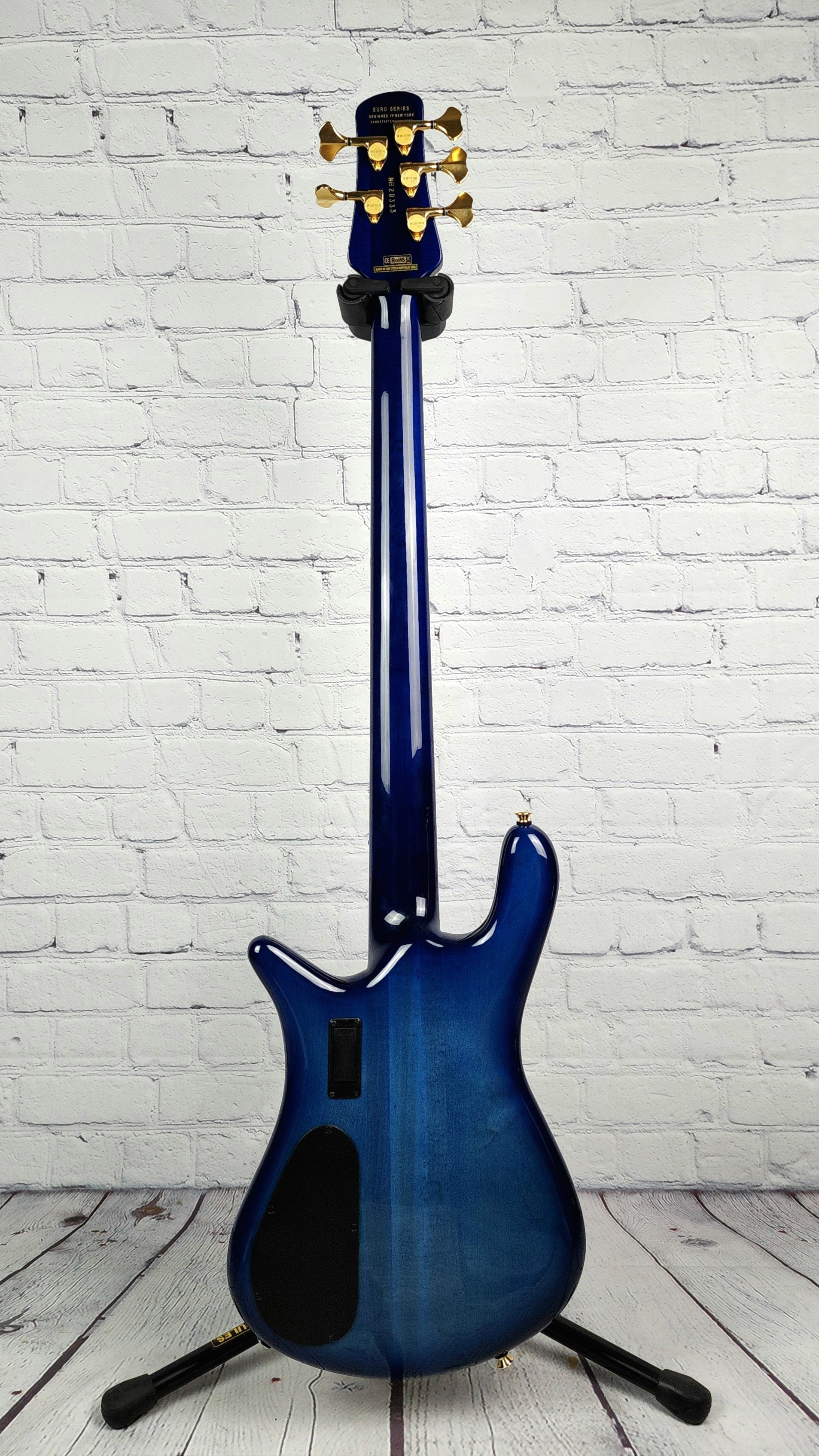 Spector Euro 5 LT 5 String Bass Blue Fade Gloss – Guitar Brando