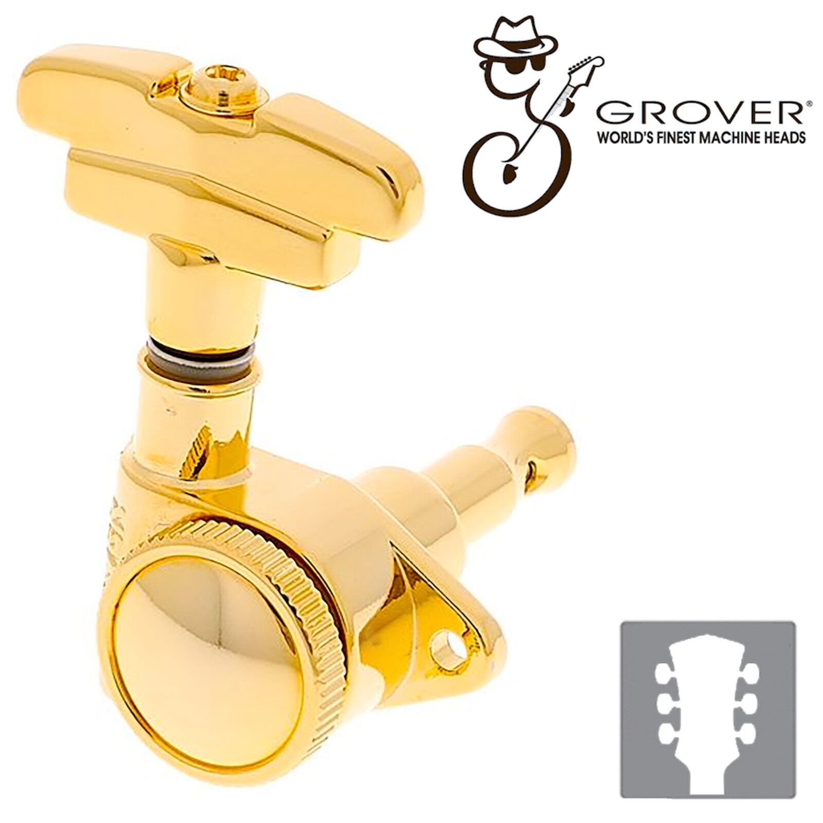 NEW Grover 509 LOCKING Tuners 3x3 Modern Gibson Les Paul IMPERIAL