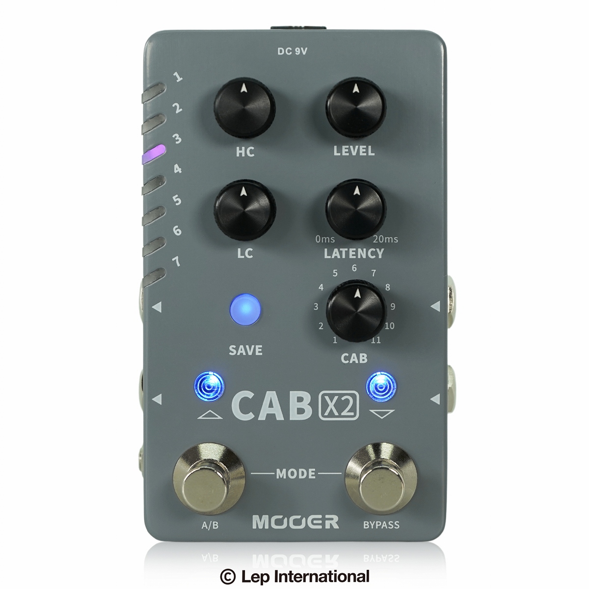 Mooer PREAMP MODEL X2 / CAB X2｜小さな筐体にフットスイッチを2つ