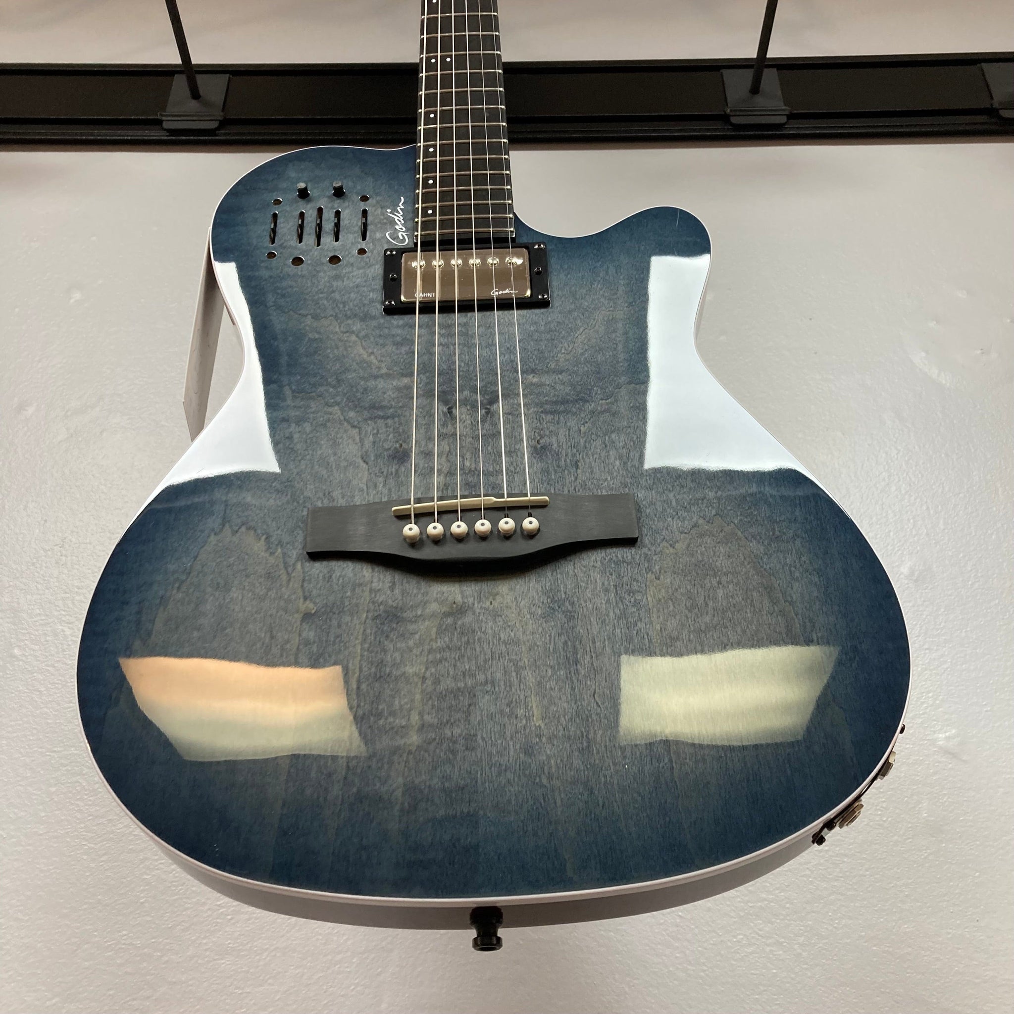 Shop Godin A6 Ultra Denim Blue Flame Guitars Today!
