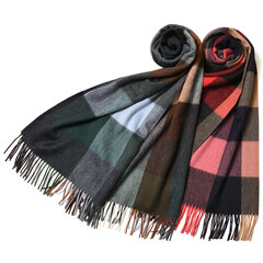 Joshua Ellis（ジョシュア エリス）カシミアブロックチェック大判