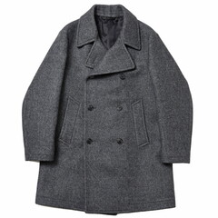HEUGN（ユーゲン）Daniel Gray Tweed ウールツィードヘリンボーンバル