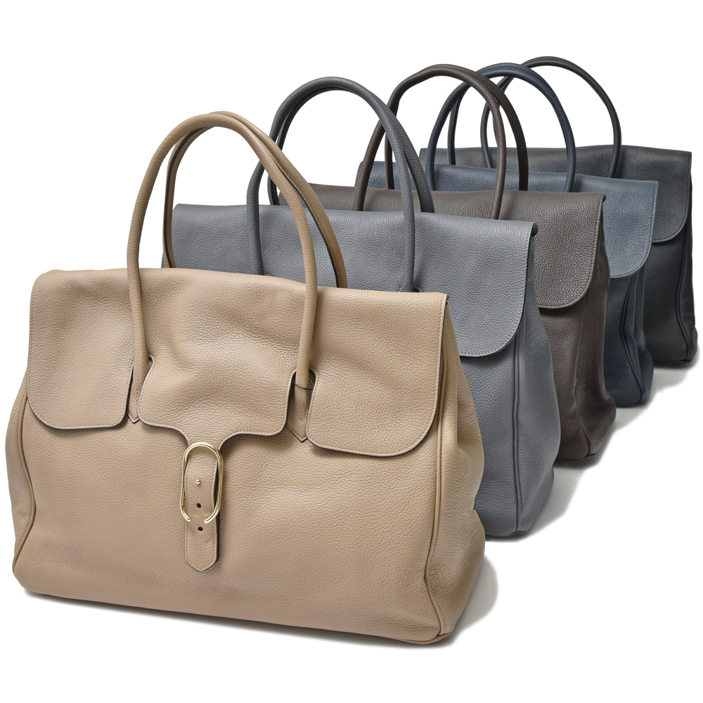 Cisei（シセイ/チセイ）シュリンクレザーフラップトートバッグ/Mサイズ