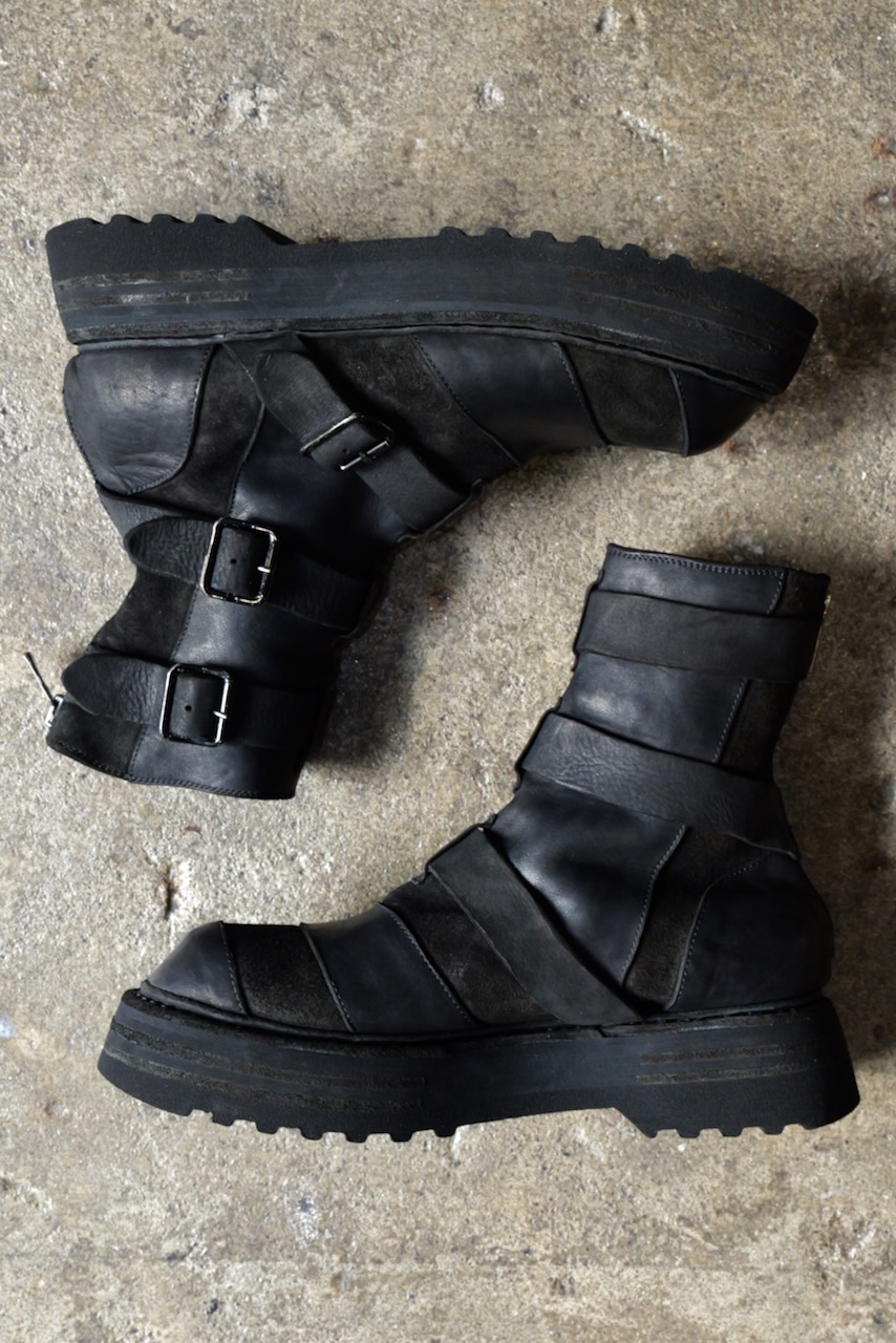 No GB1A. Medium Handle Bag. BLKT(Black). GUIDI. « GULLAM グラム