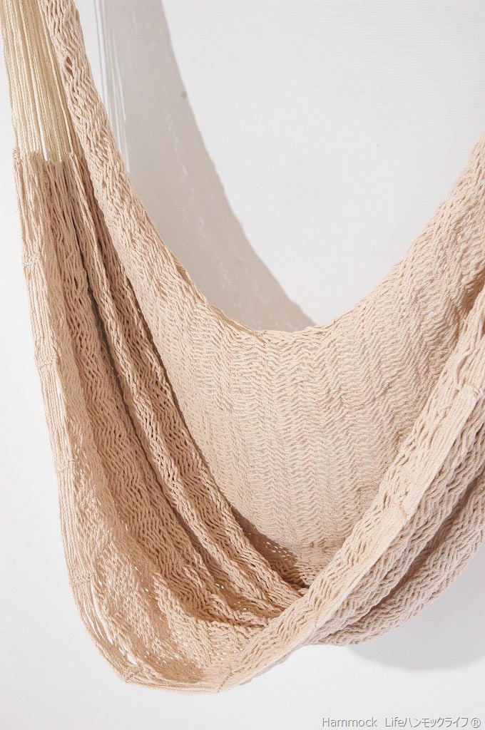 メキシカンハンモックチェア（ネット）ラージ 「ベージュ」 ハンモック