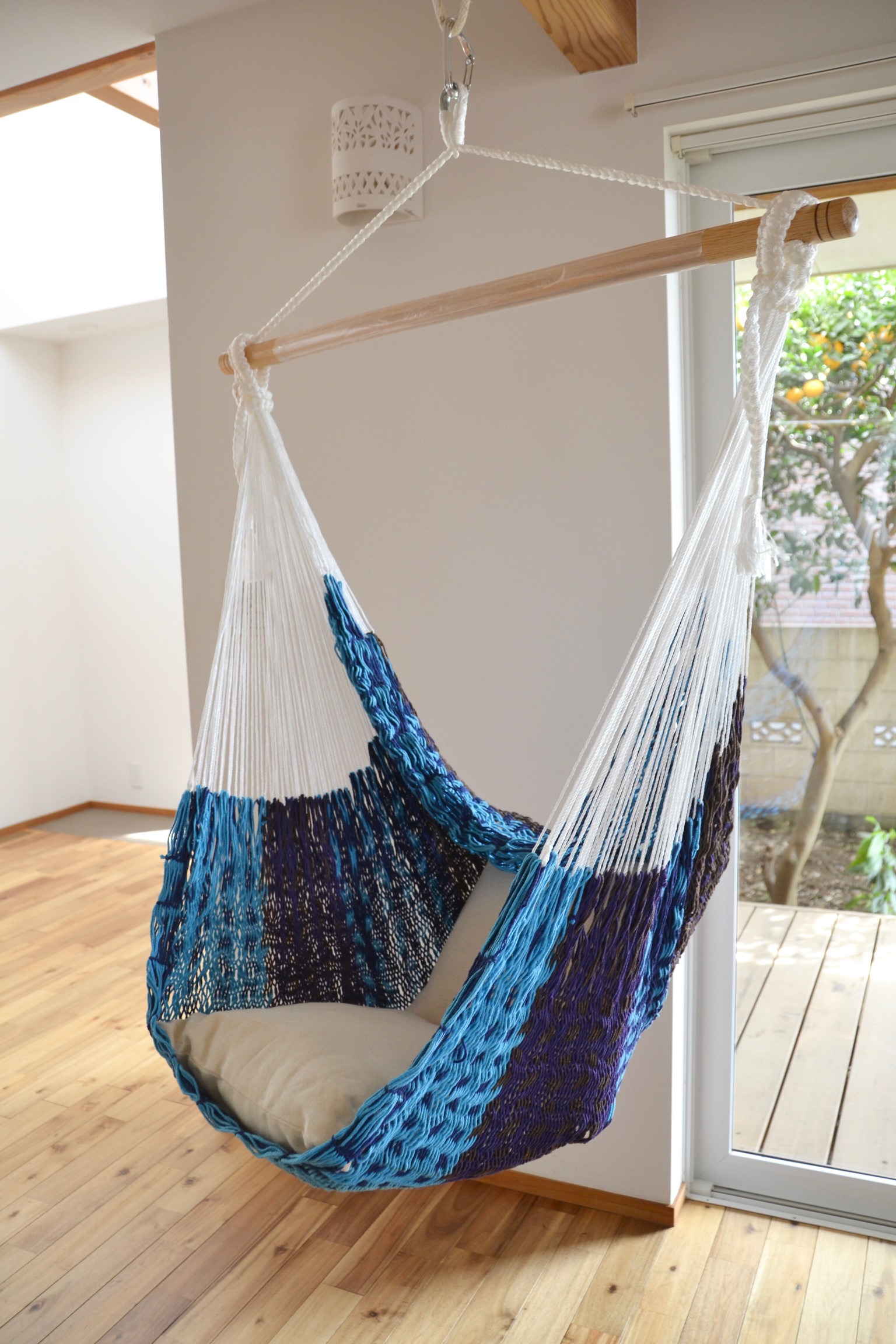 メキシカンハンモックチェア（ネット）ラージ「マルチカラーD