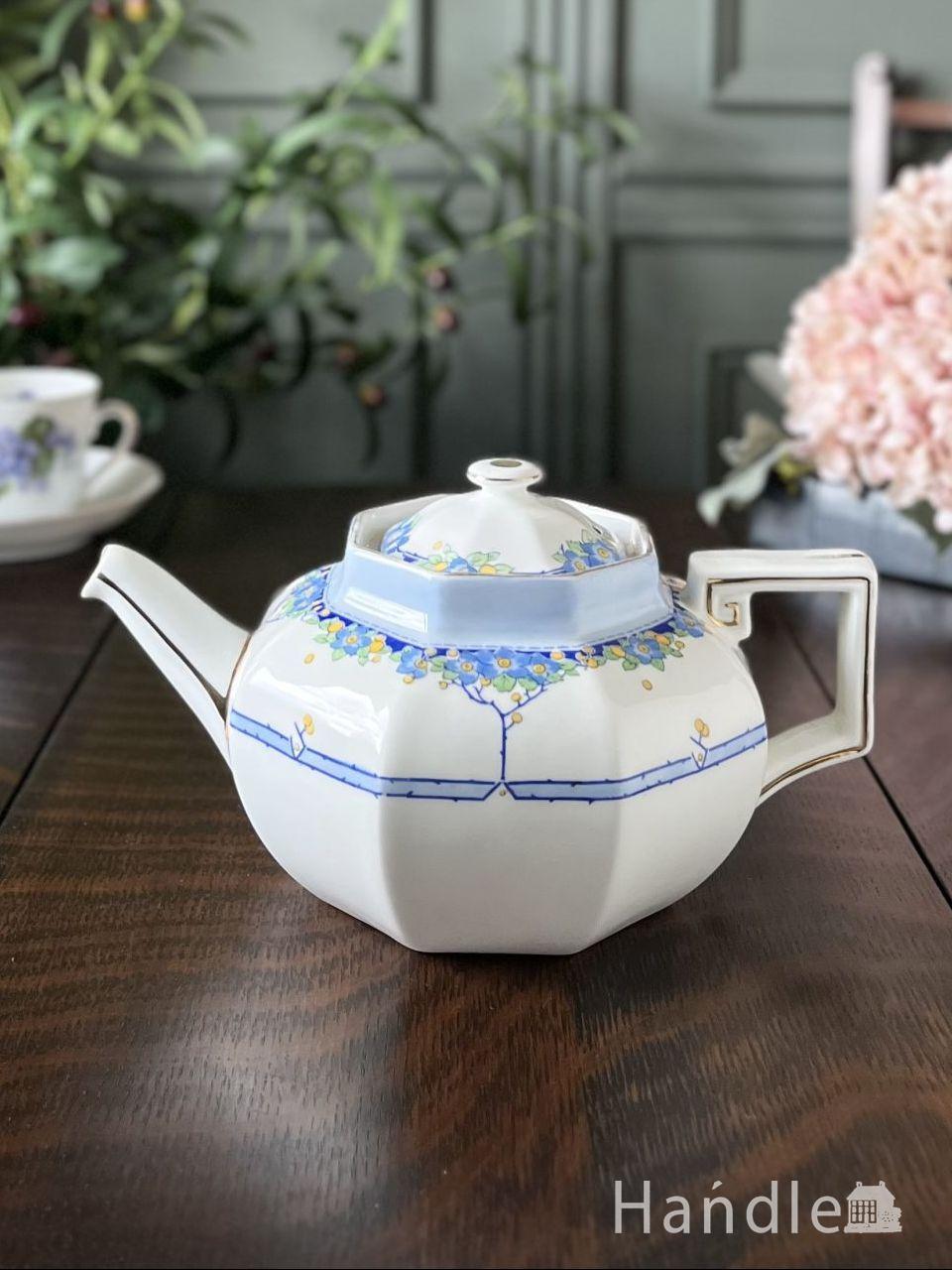 スターリングシルバーのティーセット、英国チェスターのアンティーク銀