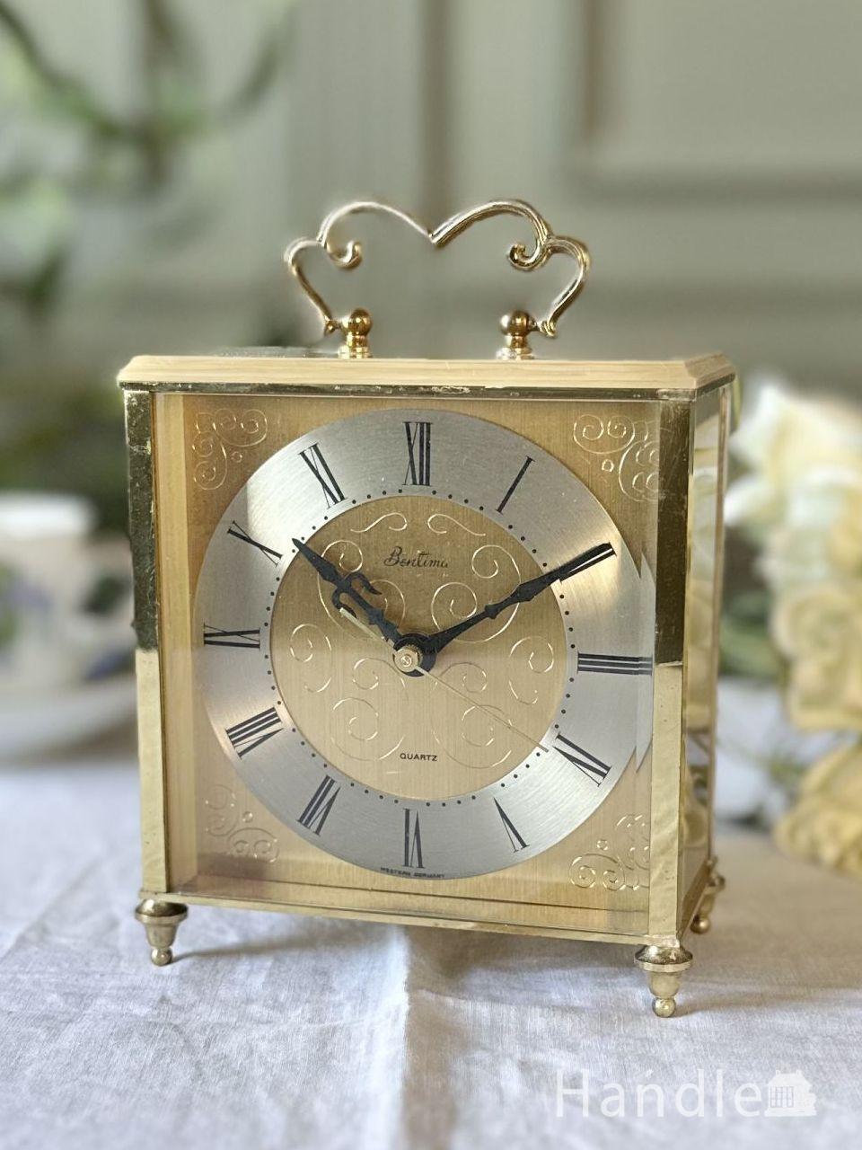 英国アンティークのおしゃれな置き時計、イギリスで見つけたビンテージ