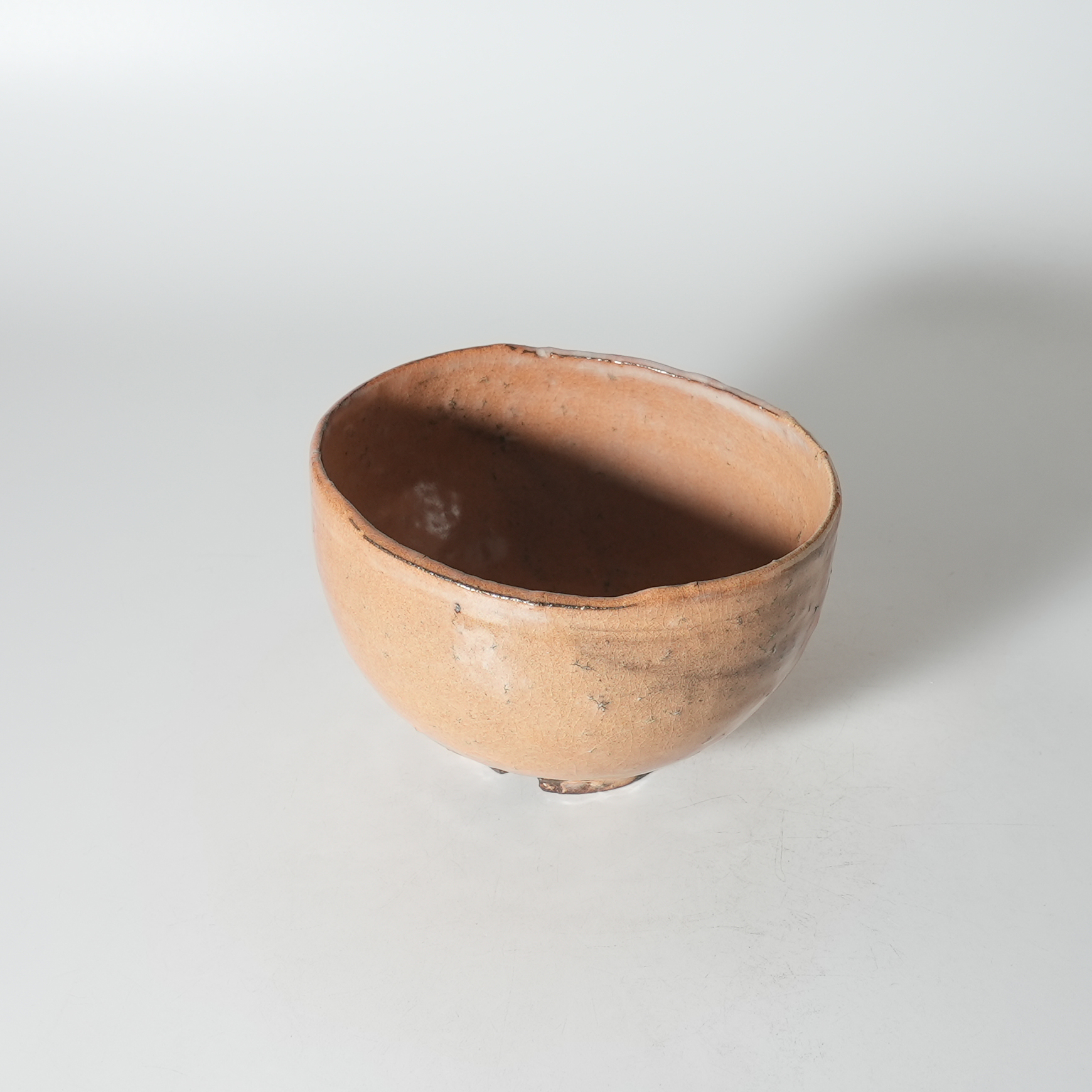 萩筆洗抹茶碗 新庄貞嗣作 受注後木箱作成 山口県指定無形文化財保持者