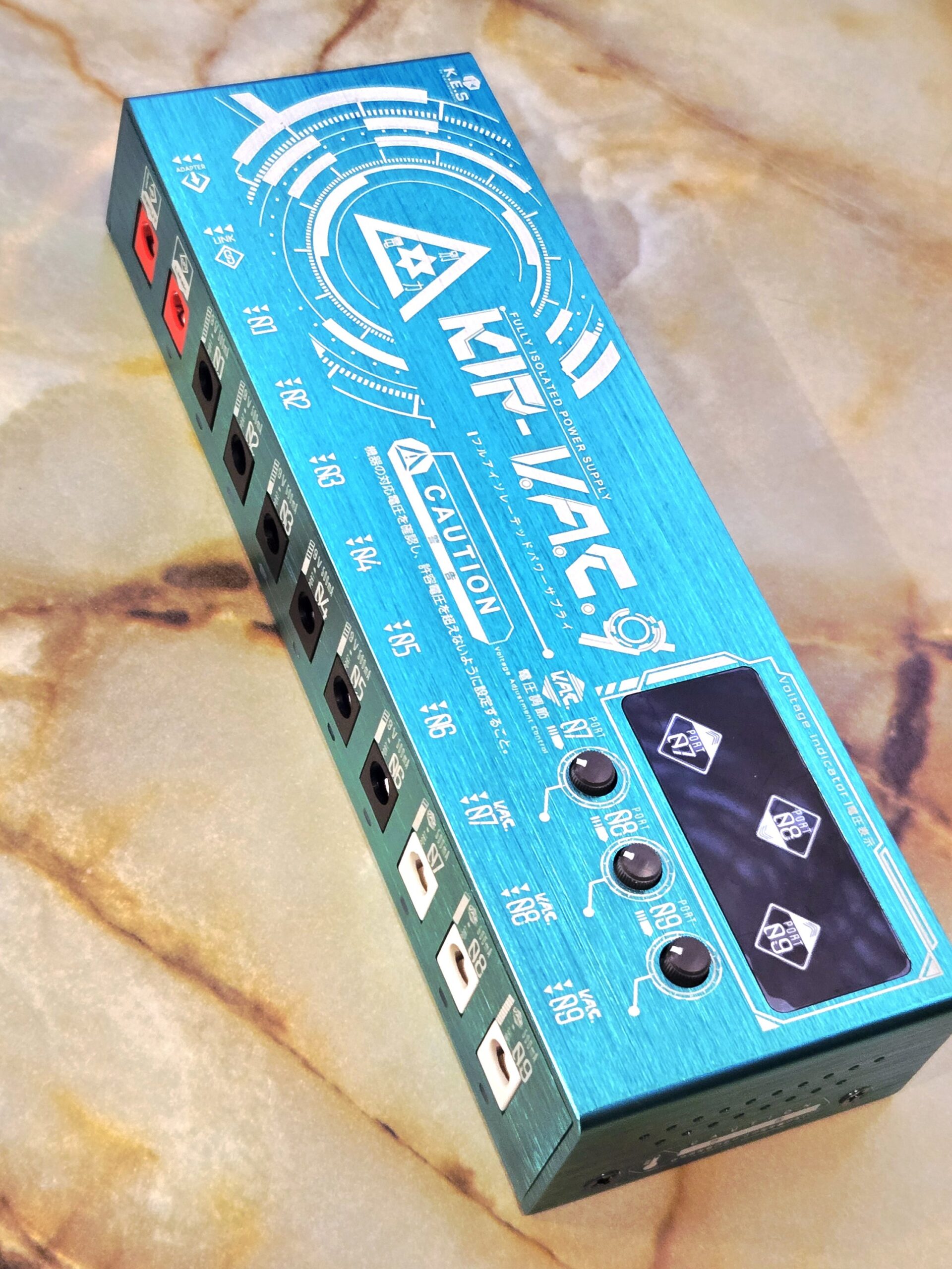 K.E.S『KIP-V.A.C.9』エフェクター用フルアイソレート・パワーサプライ