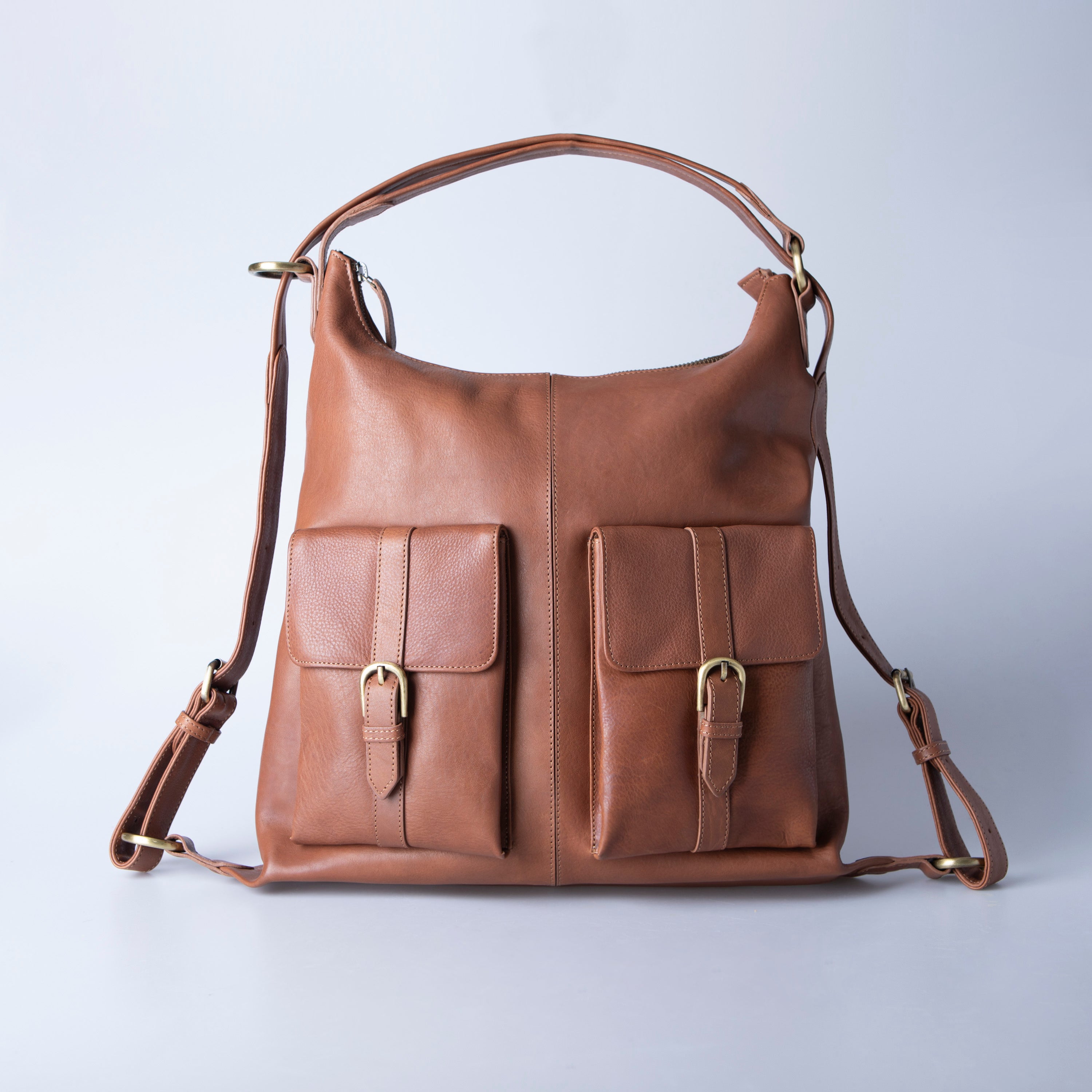 上品なヌメ革を使用したレディースリュック Hallelujah ハレルヤ