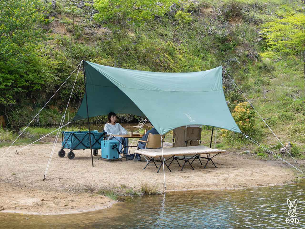 いつかのタープ」TC素材で新登場！】 DODの大人気商品に新色ブルー