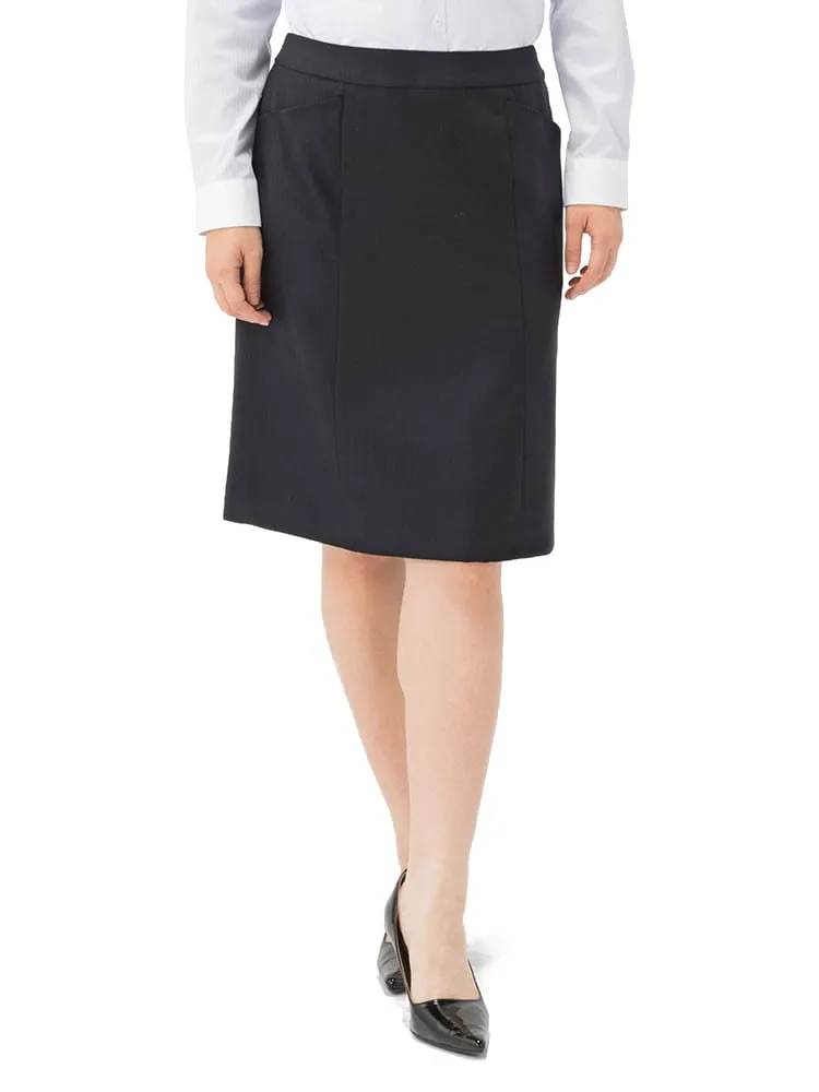 スカート with 黒シャドーストライプ ウォッシャブル 2WAYストレッチ