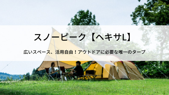 ヘキサL】の魅力！アウトドアライフに必要な唯一のタープ
