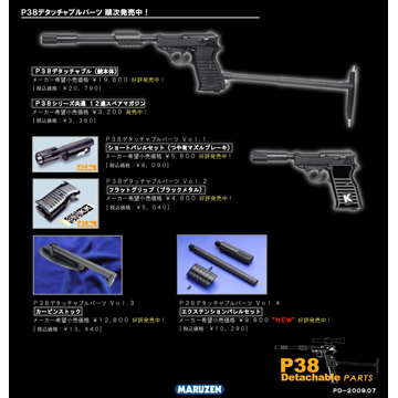 マルゼン カービンストック ワルサー P38 デタッチャブル｜Stock