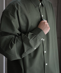 KANEMASA】ROYAL OX DRESS KNIT SHIRT LOOSE FIT - GREEN – session