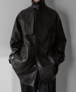 stein / シュタイン】LEATHER HALF COAT - BLACK | 公式通販サイト
