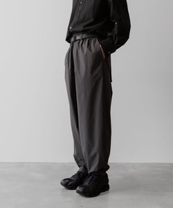 ssstein / シュタイン】WINDBREAKER EASY WIDE TROUSERS - CHARCOAL