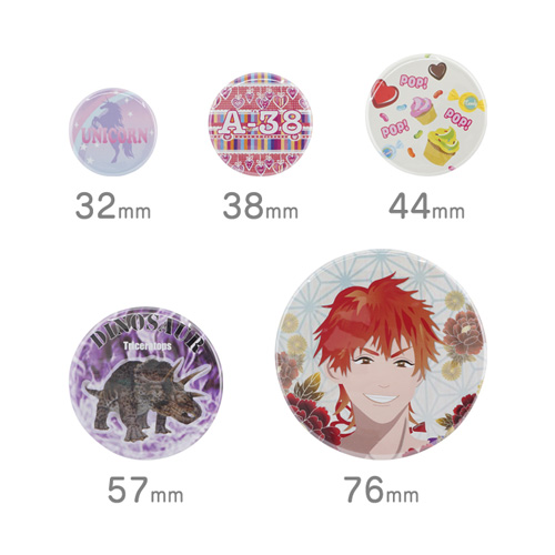 マグネット缶バッジ 丸型(44mm)【販促花子ノベルティ】