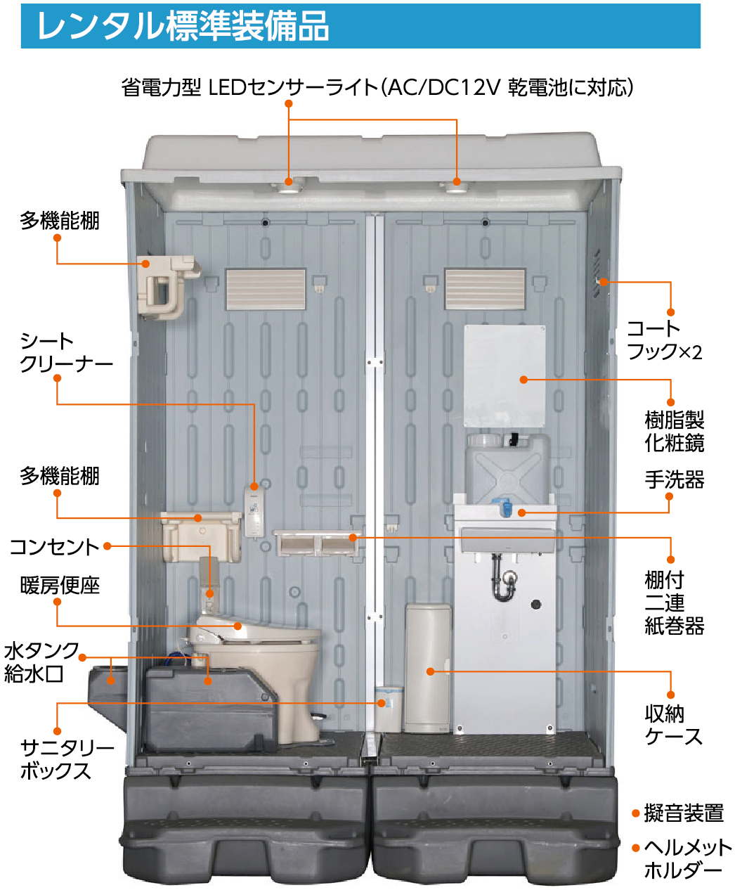 女性用仮設トイレ Flower Toilet | 仮設トイレ・ユニットハウスのHINO