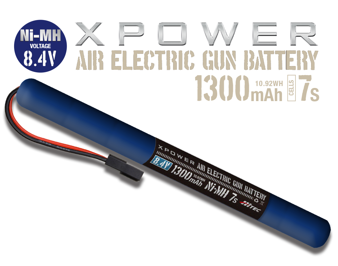 XPOWER AIR ELECTRIC GUN BATTERY Ni-MH 8.4V 1300mAh AKスティック