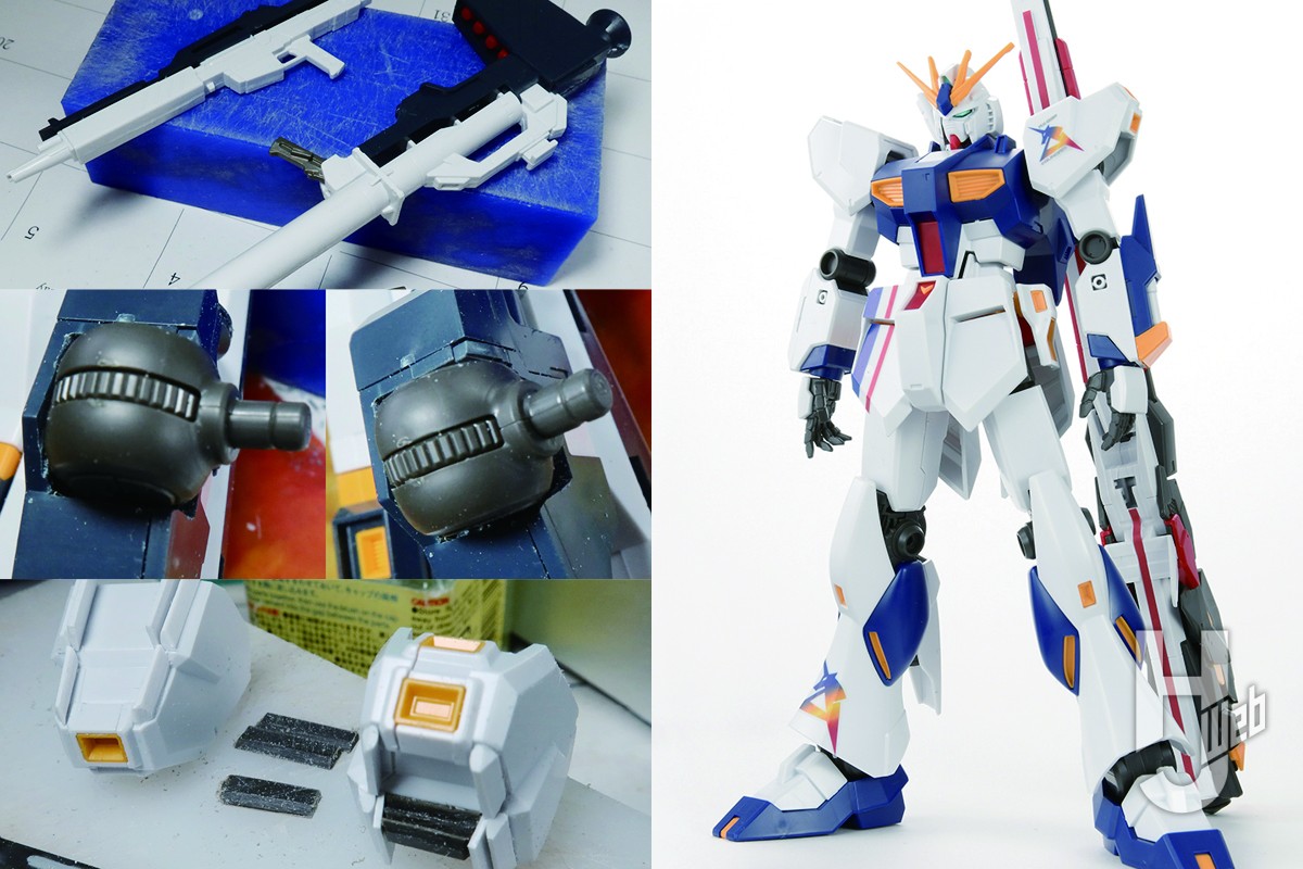 フォルム改修後はディテールアップで仕上げ！ EG「RX-93ff νガンダム