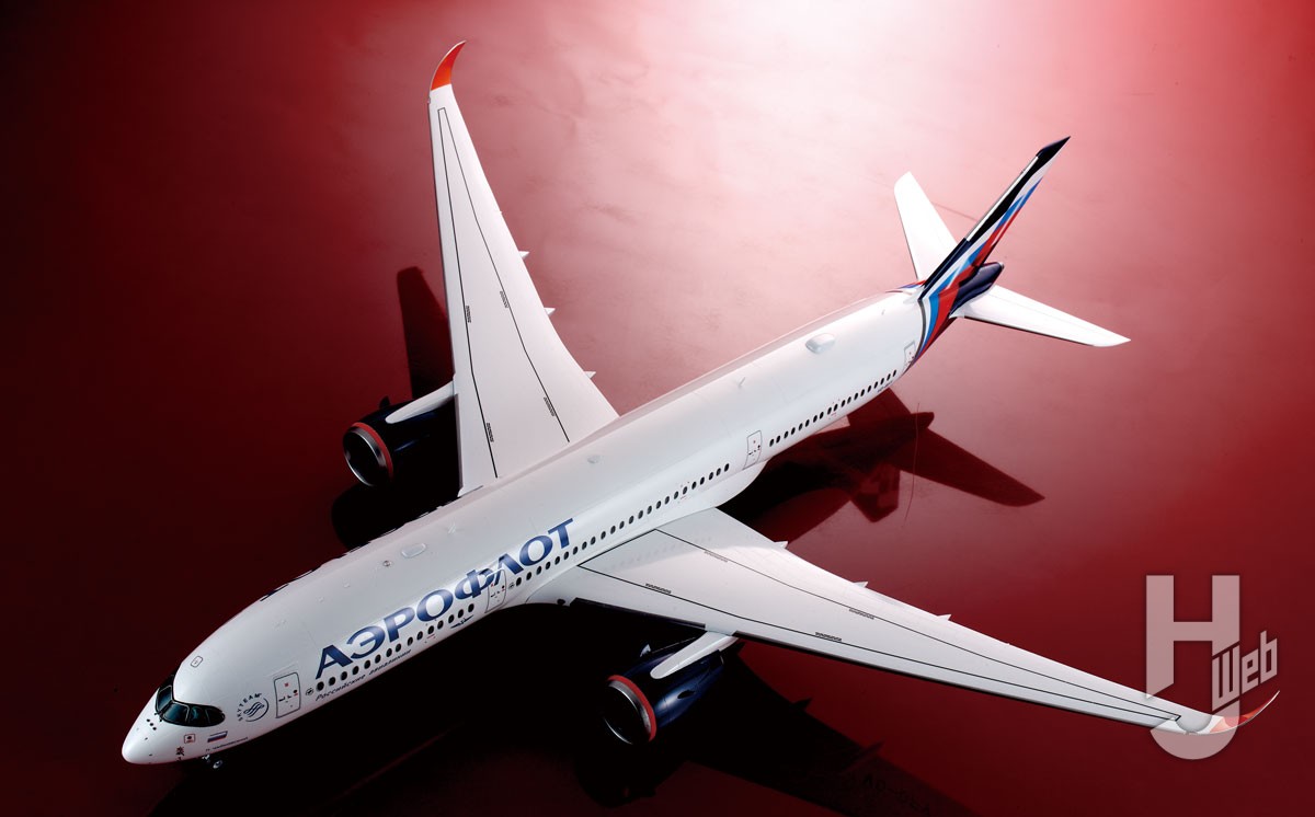 入手困難になってしまったキット「エアバス A350-900」を塗装と