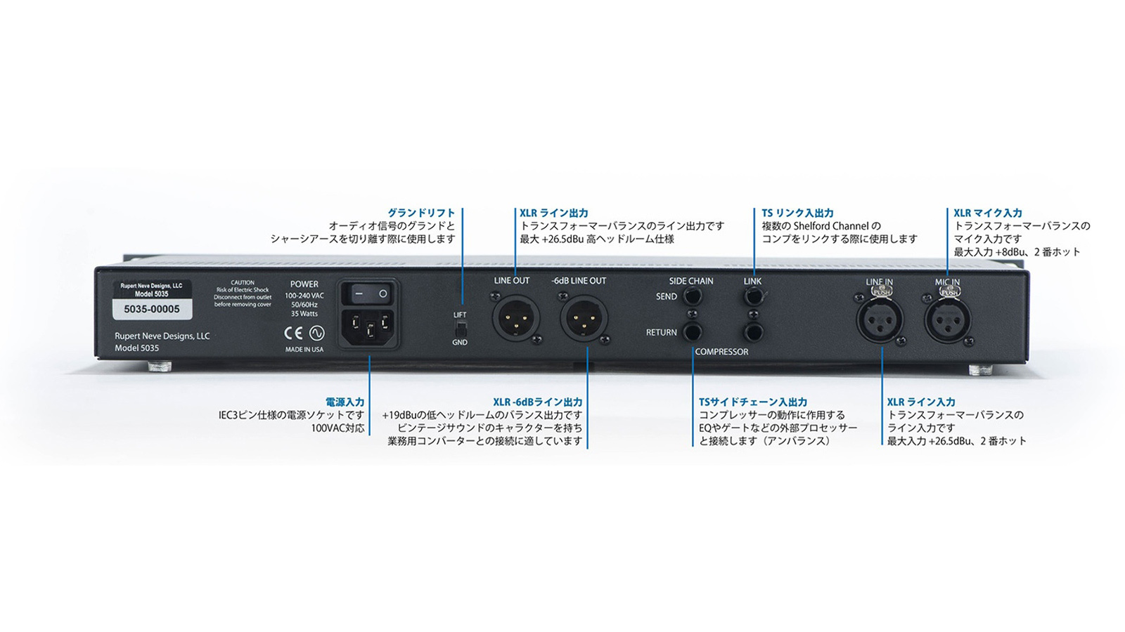 特長 | Shelford Channel - Rupert Neve Designs | Hookup, Inc.