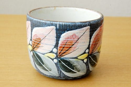 スウェーデン製/LAHOLM/絵付けが美しい植木鉢カバー - 北欧、暮らしの