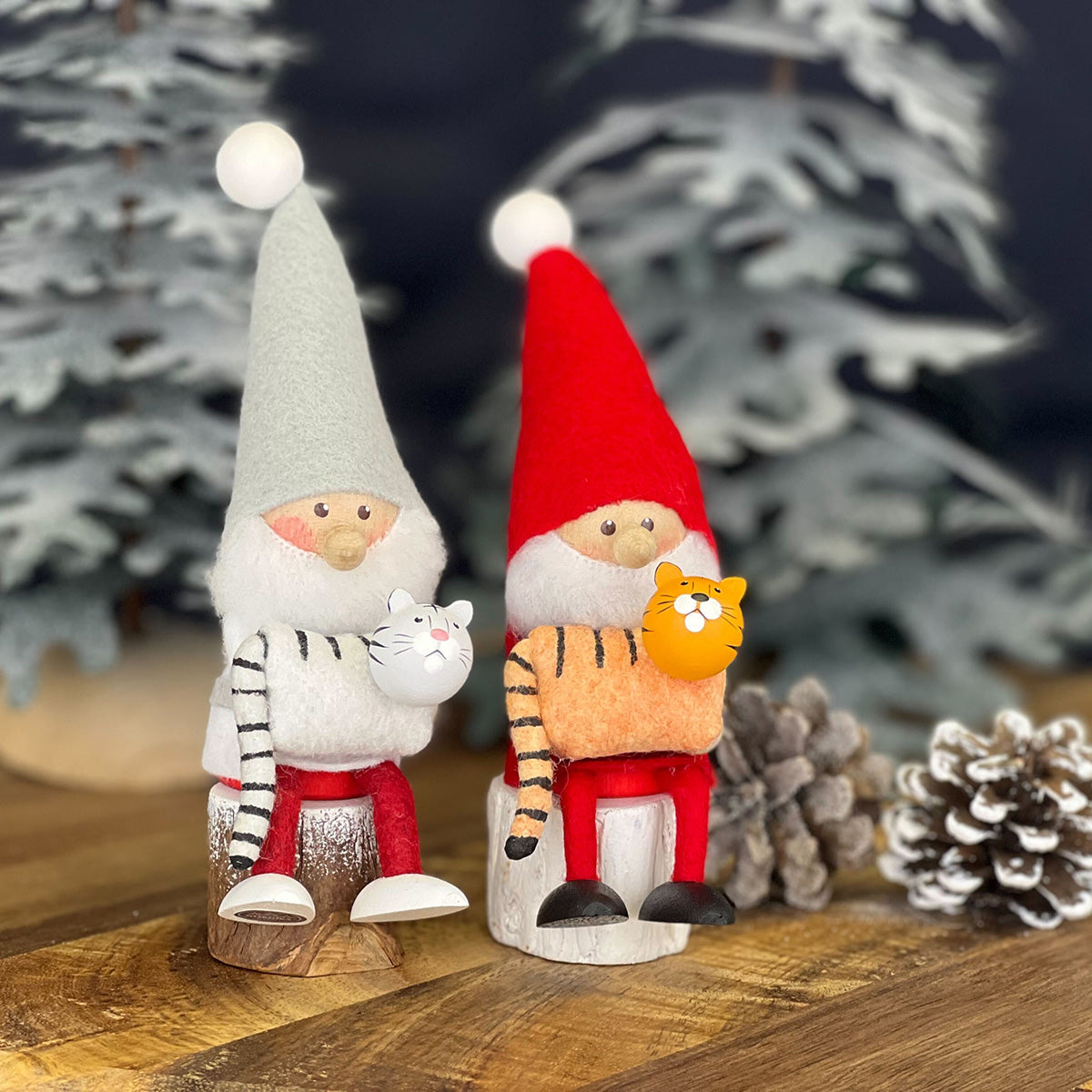 NORDIKA nisse ノルディカ ニッセ クリスマス 木製人形（トラを抱えた