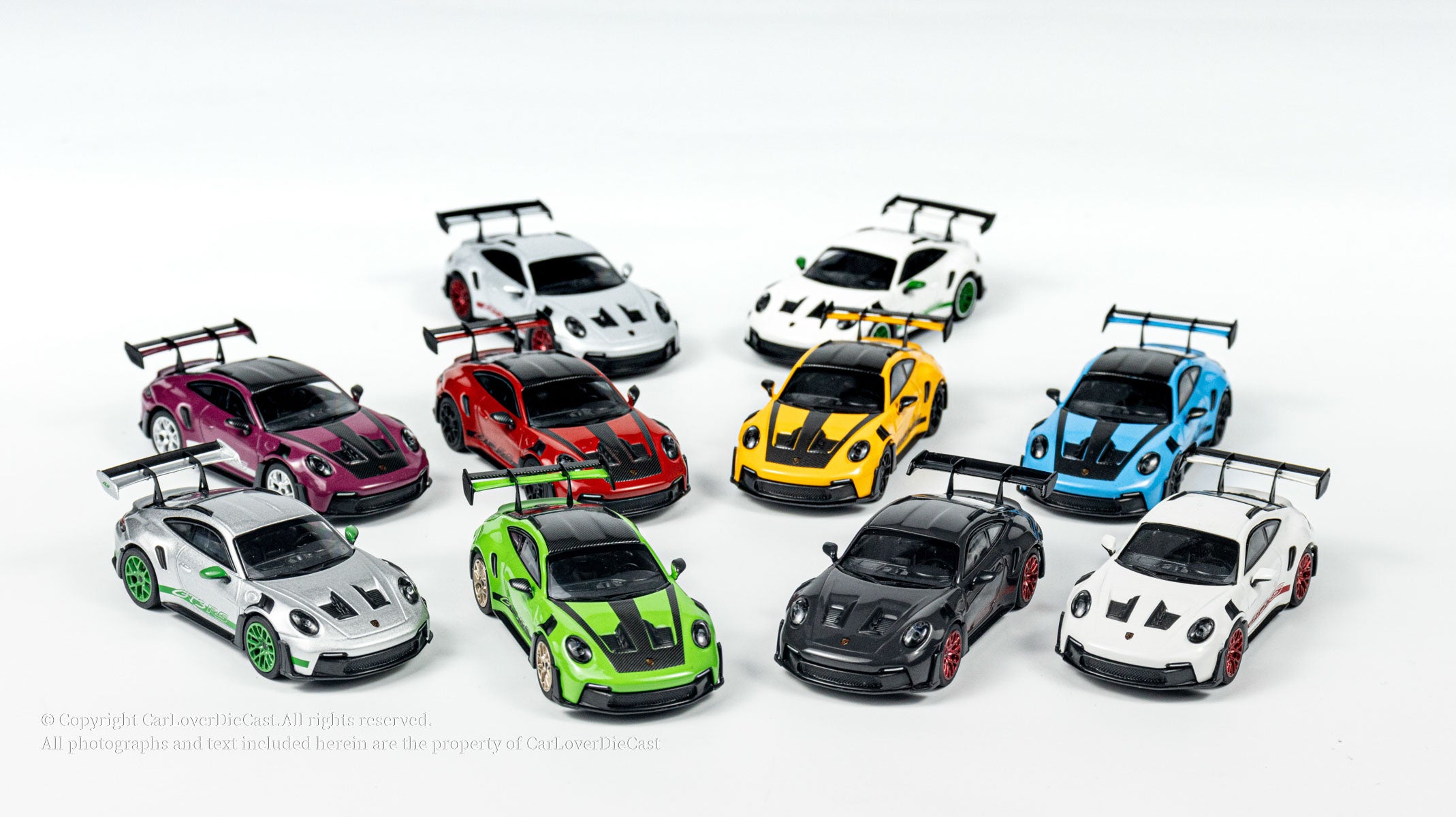 MINICHAMPS 1:64 PORSCHE 911 (992) GT3 RS - 2024 (10 Colours