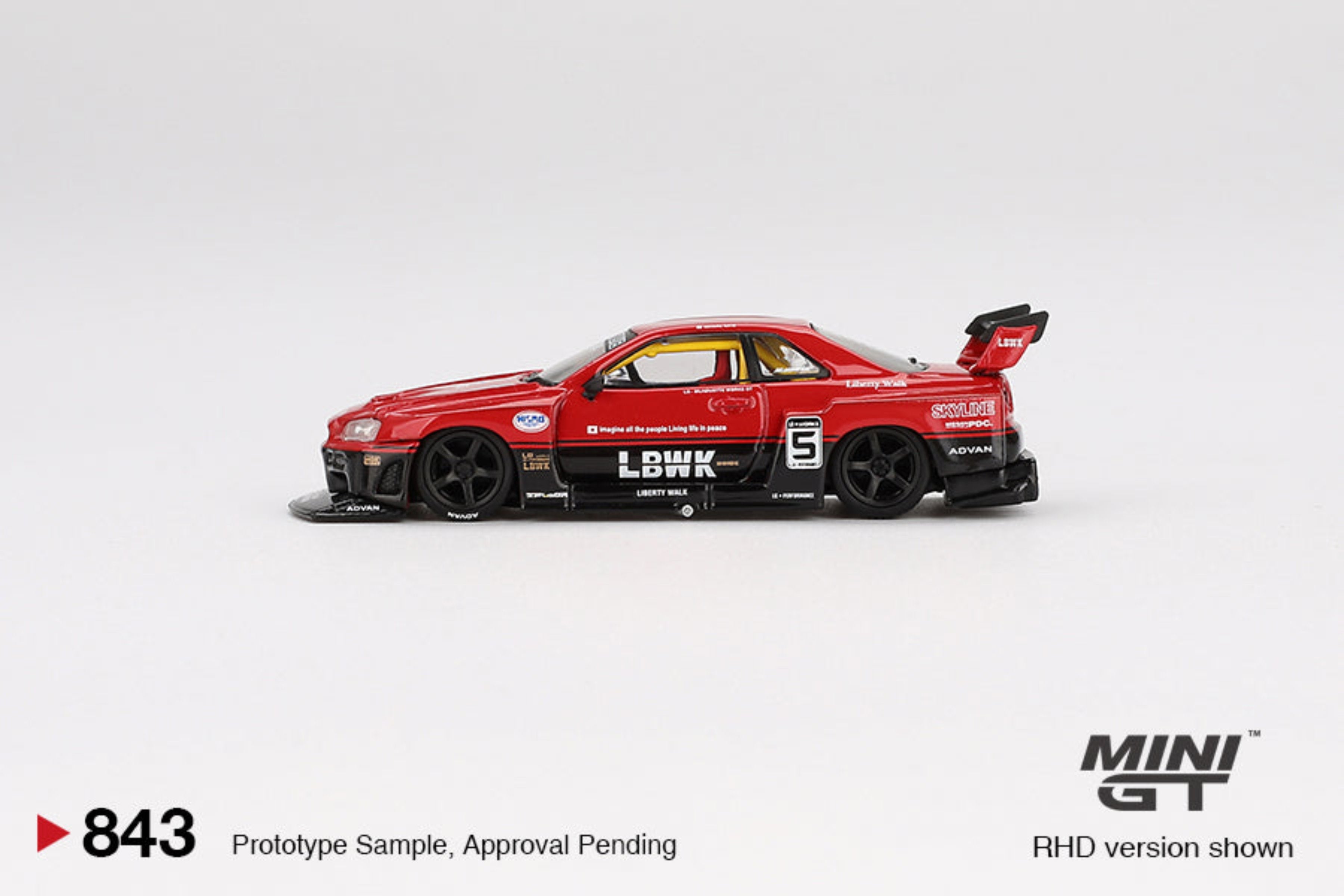 MINIGT 1:64 Nissan LB-ER34 Super Silhouette SKYLINE Red/Black