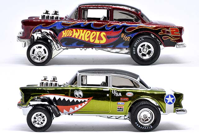 55 CHEVY BEL AIR GASSERの新旧金型モデル比較！RLC版The Flying