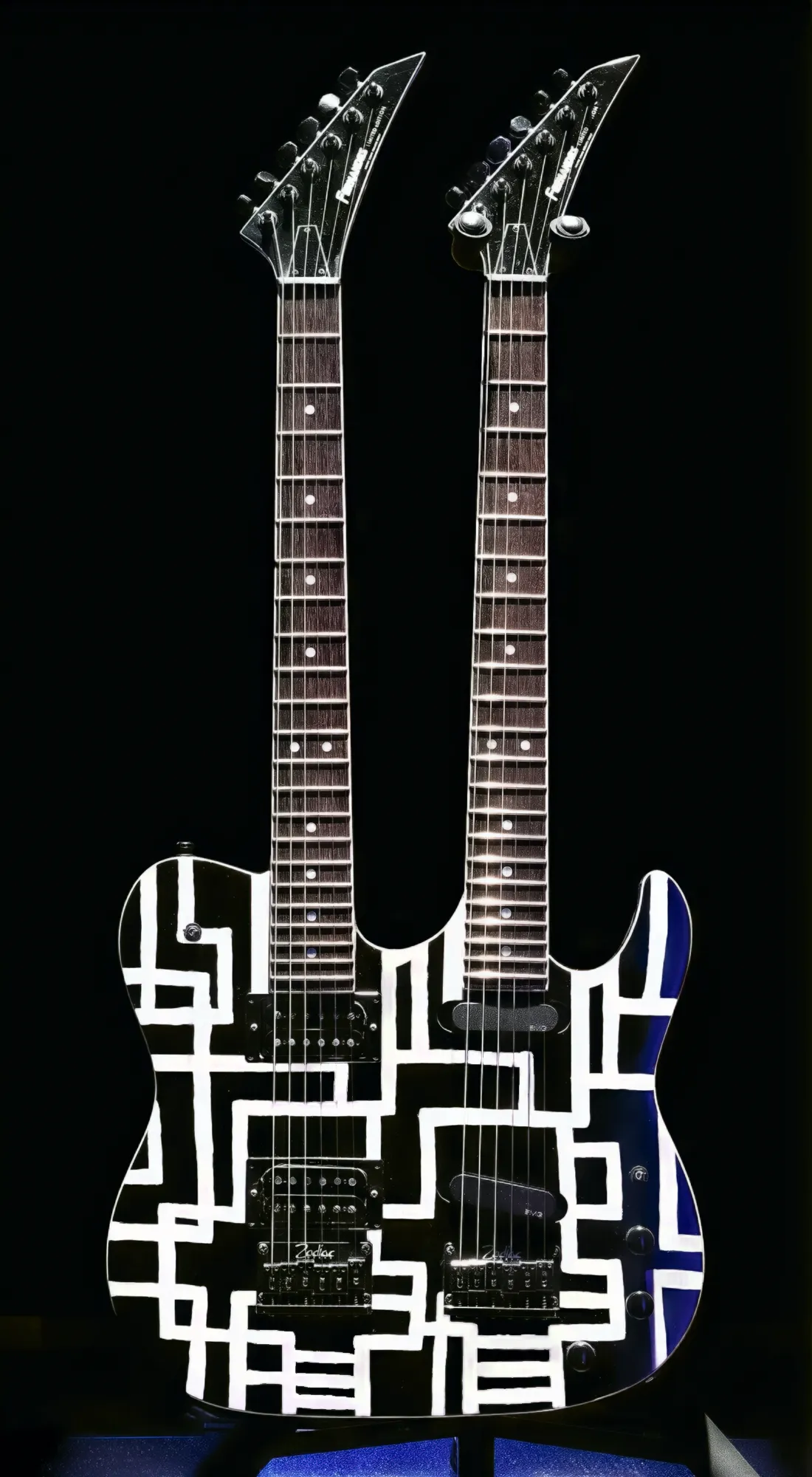 布袋寅泰モデルギター TE-HT W-NECK FERNANDES | 布袋寅泰が使用した