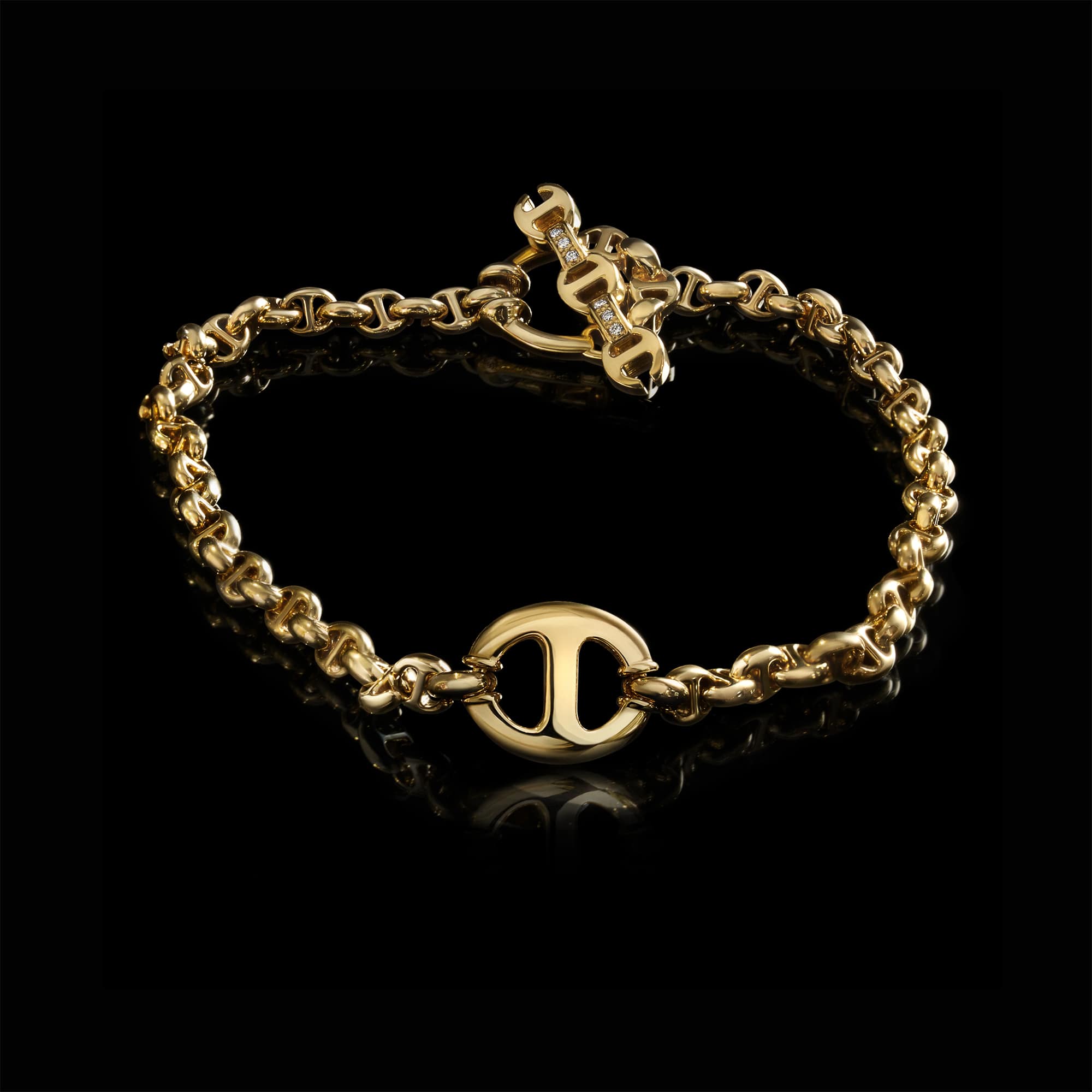 STORE ONLY】10MM SINGLE LINK BRACELET｜YG｜Bracelet｜HOORSENBUHS