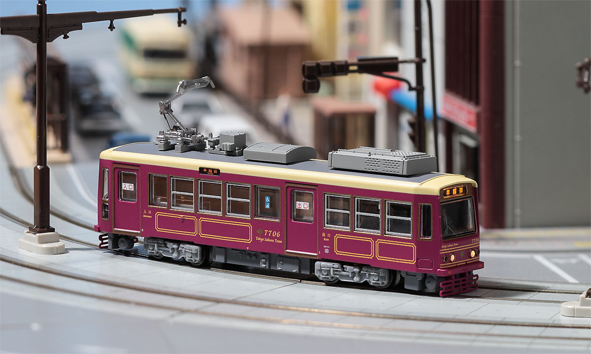 モデモ NT168 東京都電7700形7706えんじ M車 | 鉄道模型 通販 ホビー