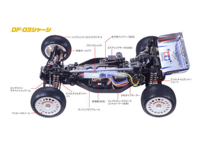 タミヤ 58380 キーンホーク（DF-03シャーシ） 本体キット | 鉄道模型