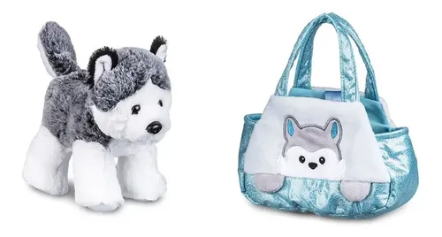 Pelúcia Cutie Handbags Husky Azul Multikids - Br1713 | MercadoLivre