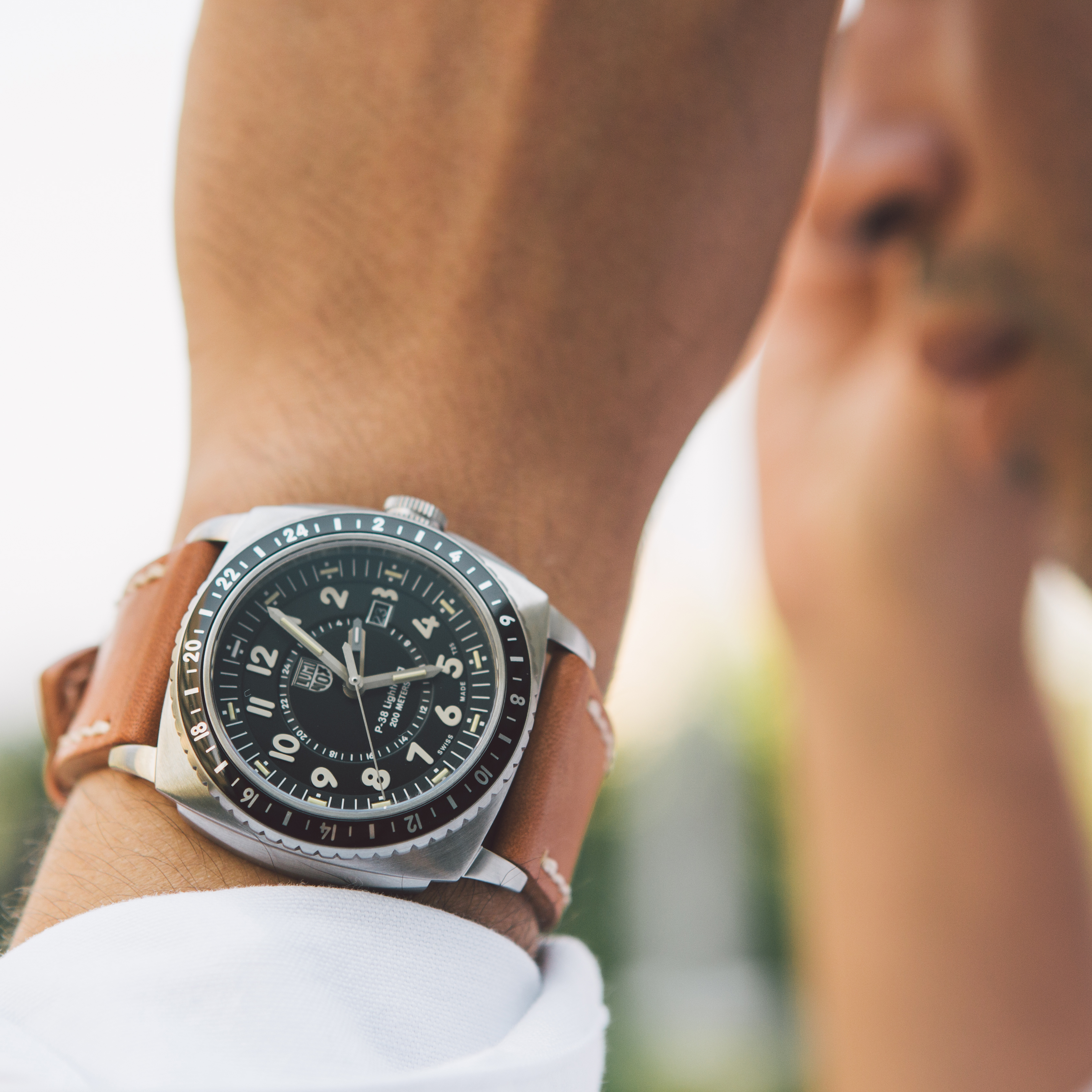 Luminox P-38 Lightning GMT - Tan / Black | undefined | Huckberry