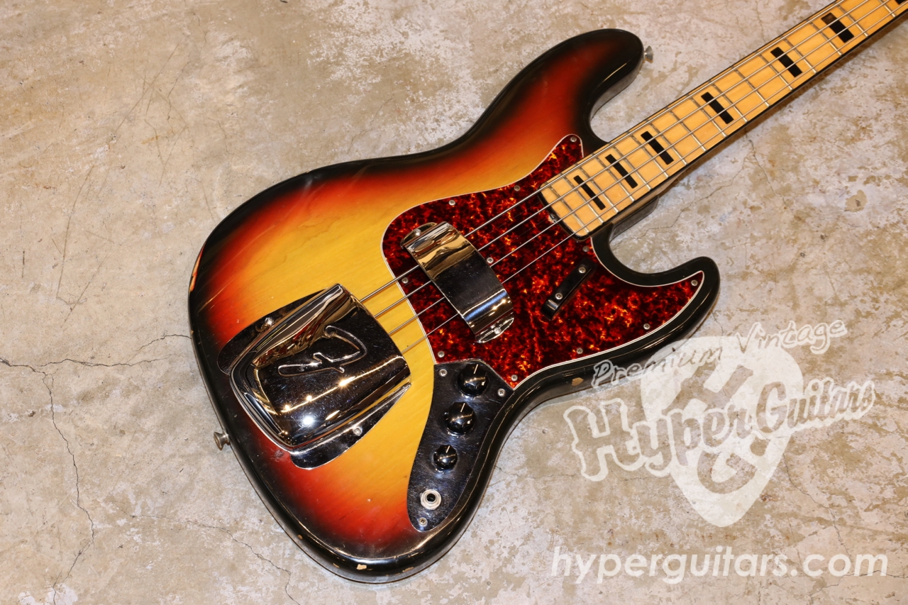 Fender '73 Jazz Bass - サンバースト / メイプル - ハイパーギターズ