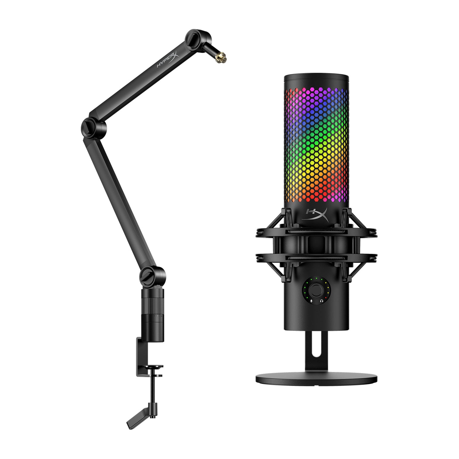 HyperX Bundle - HyperX QuadCast 2 S Microphone + Caster Microphone