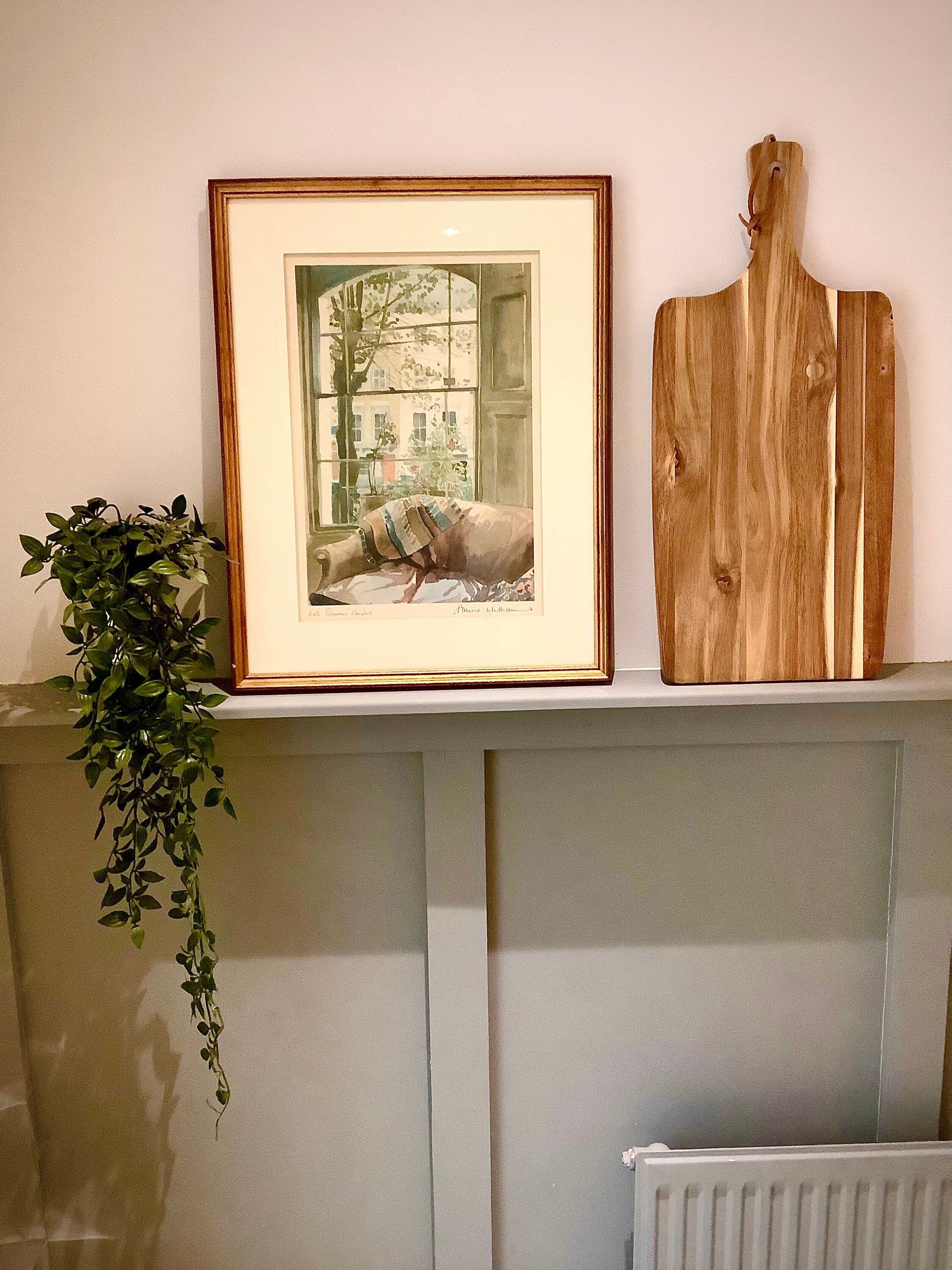 A Beautiful Vintage Signed Watercolour Print Titled Late Summer
