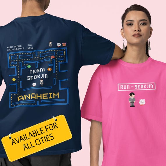 Run Seokjin Ep Tour 2025 Concert Shirt With City Names