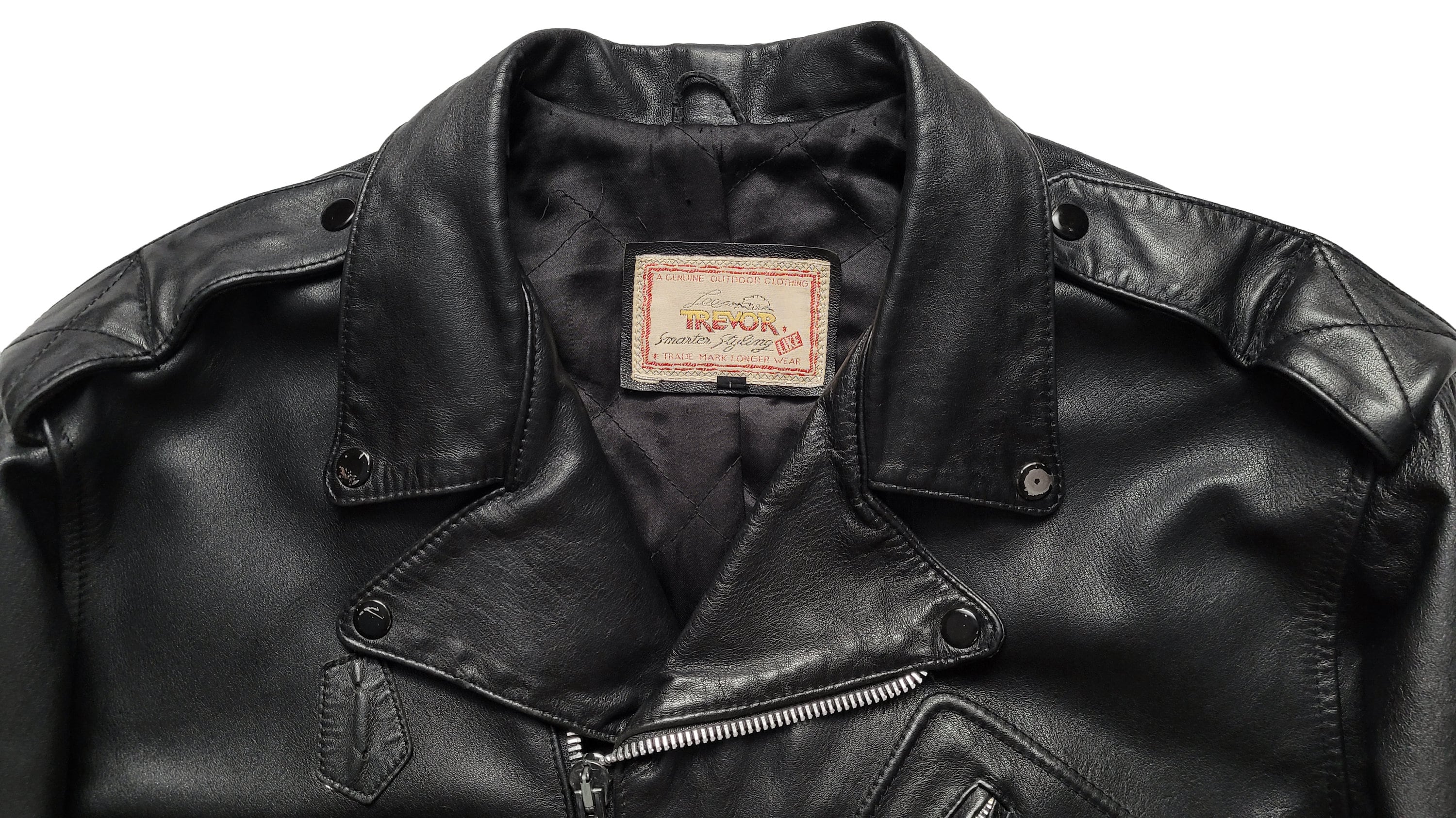 Original Rare Vintage 80s Lee Trevor Oversized D Pocket Motorcycle