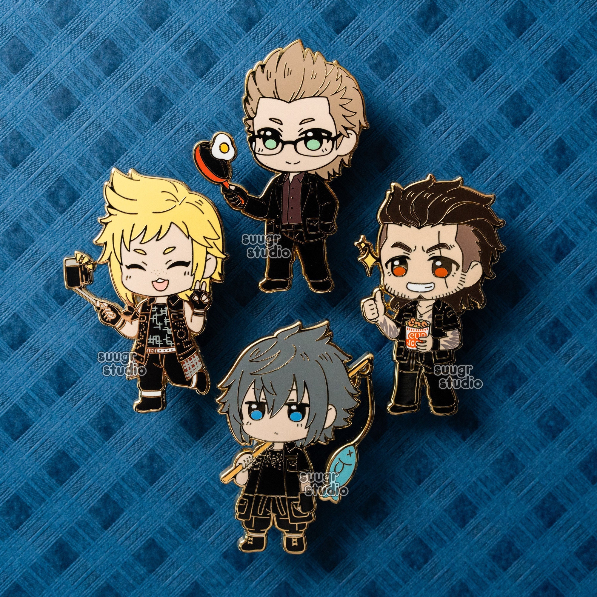 FF15 Noctis Prompto Ignis Gladiolus Hard Enamel Pin - Etsy